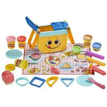 Conjunto inicial de formas de piquenique Play-Doh com 12 ferramentas, 6 cores 3Y+