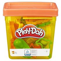 Conjunto inicial de playset Play Doh Fun Tub com 18 ferramentas e armazenamento
