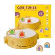 Conjunto inicial de reprodução de áudio interativo QUBITUNES 3+ Conjunto inicial de reprodução de áudio interativo QUBITUNES 3+