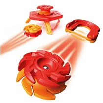 Conjunto inicial do sistema Magnetic Trick Shot Fat Brain Toys Magshuto Mag-Kit Série 1 Flamepiercer Red