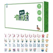 Conjunto inicial Mahjong Mini Mahjer American Mahjong para crianças com mais de 6 anos