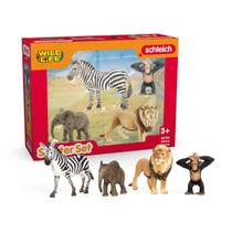 Conjunto inicial Wild Life Africa Schleich de 4 peças para crianças a partir de 3 anos