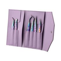 Conjunto Iniciante Com 6 Peças De Pinças De Alta Precisão Para Cílios Postiços, Ferramentas De