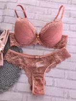 Conjunto inteiro rendado Deissy moda intima