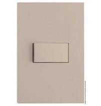 Conjunto interruptor 1 tecla paralelo recta satin areia blux 119962