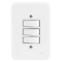 Conjunto Interruptor 1 Tecla Simples e 2 Paralela 10a Pollar