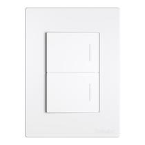 Conjunto Interruptor 2 Teclas Simples 10a 250v 4x2 Linha Classic Entrelux