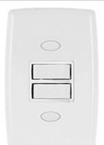 Conjunto interruptor 2tc simples 6a 250V 2218 safira