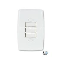 CONJUNTO INTERRUPTOR 3 TC 6A 250v 2219 SAFIRA ILUMI