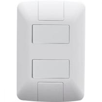 Conjunto interruptor 6a 2 teclas simples aria tramontina bivolt
