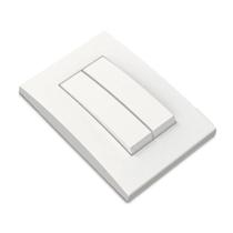Conjunto Interruptor Duplo Paralelo Margirius Branco