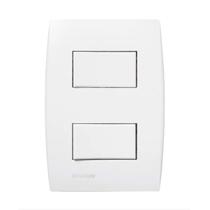 Conjunto Interruptor Duplo Simples 4x2 Ilus Siemens Soprano
