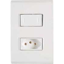 Conjunto Interruptor Paral. + Tomada 2p+t 10a-250v