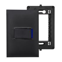 Conjunto Interruptor Paralelo 10A com Led Placa e Suporte Preto PIAL Plus+ Legrand