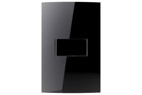 Conjunto Interruptor Paralelo 4x2 Preto Black Piano Alumbra