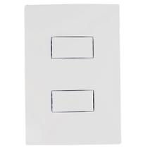 Conjunto Interruptor Paralelo Duplo 10A Branco I9 9424 Ilumi