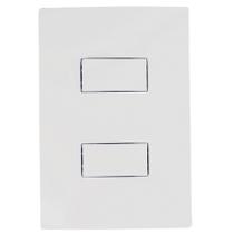 Conjunto Interruptor Paralelo Duplo 10A Branco i9 9424 Ilumi