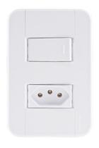 Conjunto Interruptor Paralelo Tomada 10a Tablet 57240050 Conjunto Interruptor Paralelo Tomada 10a Tablet 57240050