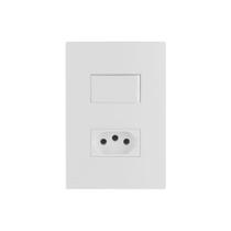 Conjunto Interruptor Paralelo+Tomada 2P+T 10A 4X2 Lisse