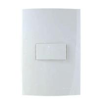 Conjunto Interruptor SImples 10a 250v 4x2 Branco Sleek - Margirius