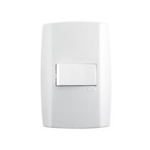 Conjunto Interruptor Simples 10A 250V~ Horizontal - Slim Ilumi 80173