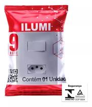 Conjunto interruptor simples 10a + tomada 20a - 250v - modelo i9 Conjunto interruptor simples 10a + tomada 20a - 250v - modelo i9