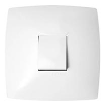 Conjunto Interruptor Simples Branco - Blux Home Conjunto Interruptor Simples Branco - Blux Home