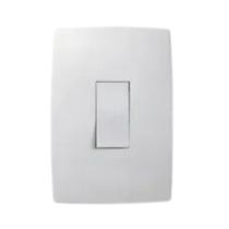 Conjunto Interruptor Simples c/Placa Pialplus 611100 c/5 un