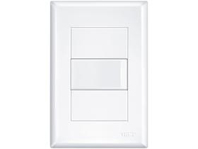 Conjunto Interruptor Simples com Placa 10A 4x2 - Fame Evidence 101.2896.4 Branco