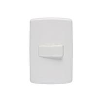 Conjunto Interruptor Simples com Placa 4x2 Duale Up Branco - Iriel