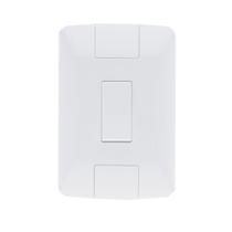 Conjunto Interruptor Simples Completo Com Placa Aria 4x2 Tramontina