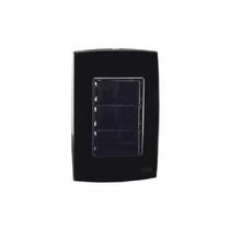 Conjunto Interruptor Simples + Duplo Paralelo Preto Force Line