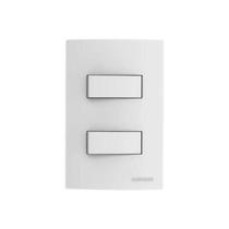 Conjunto Interruptor Simples e Paralelo Linha Brava 10A 250V Branco para Ambientes Internos Soprano Conjunto Interruptor Simples e Paralelo Linha Brava 10A 250V Branco para Ambientes Internos Soprano