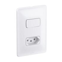 Conjunto Interruptor Simples e Tomada 10A 680112 Pial Zeffia Conjunto Interruptor Simples e Tomada 10A 680112 Pial Zeffia