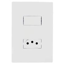 Conjunto Interruptor Simples e Tomada 10A i9 94200 Ilumi