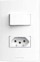 Conjunto Interruptor Simples e Tomada 10A Inova Pro Alumbra