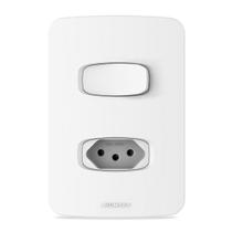 Conjunto Interruptor Simples E Tomada Gracia Maxx 85660