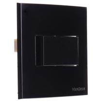 Conjunto Interruptor Simples Para Moveis 70x70 Drywall Sleek Preto Margirius