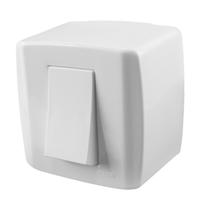 Conjunto Interruptor Simples Sobrepor 10A 250V~ Box Slim Ilumi - 8417 Conjunto Interruptor Simples Sobrepor 10A 250V~ Box Slim Ilumi - 8417