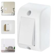 Conjunto Interruptor Simples Sobrepor Branco Para Canaleta