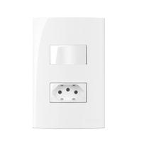 Conjunto Interruptor Simples + Tomada 10A 4x2 Sleek MarGirius