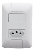Conjunto Interruptor Simples + Tomada 20a 2P+T 250V Aria