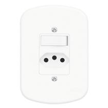 Conjunto Interruptor Simples + Tomada 2p+t 20a 250 Volts Blanc - 1358 - Fame Conj.1int+simples+1tom 2p+t 20a Blanc 1358 Fame Conjunto Interruptor Simples + Tomada 2p+t 20a 250 Volts Blanc - 1358 - Fame Conj.1int+simples+1tom 2p+t 20a Blanc 1358 Fame