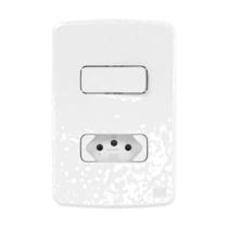 Conjunto Interruptor Simples/tomada 2p+t Composé Branco Weg