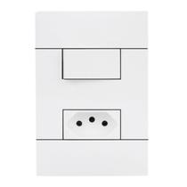 Conjunto Interruptor Simples+Tomada10a - Prm4404721 Lunare