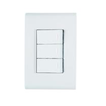 Conjunto Interruptor Simples Triplo 57170/070 Tramontina Liz