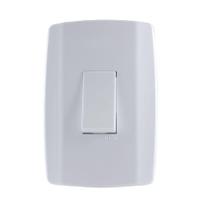 Conjunto interruptor simples vertical 10a 250v - slim - ilumi Conjunto interruptor simples vertical 10a 250v - slim - ilumi