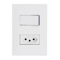 Conjunto Interruptor + Tomada 10A Pialplus+ 615074Bc Legrand