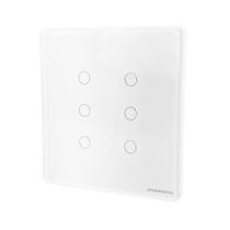 Conjunto Interruptor Touch Zigbee 4x4 6 Botões Branco 10A 250V ZSYBR6W