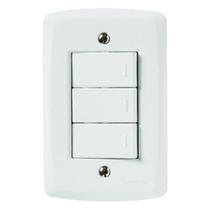 Conjunto Interruptor Triplo Lux 2 Tramontina
